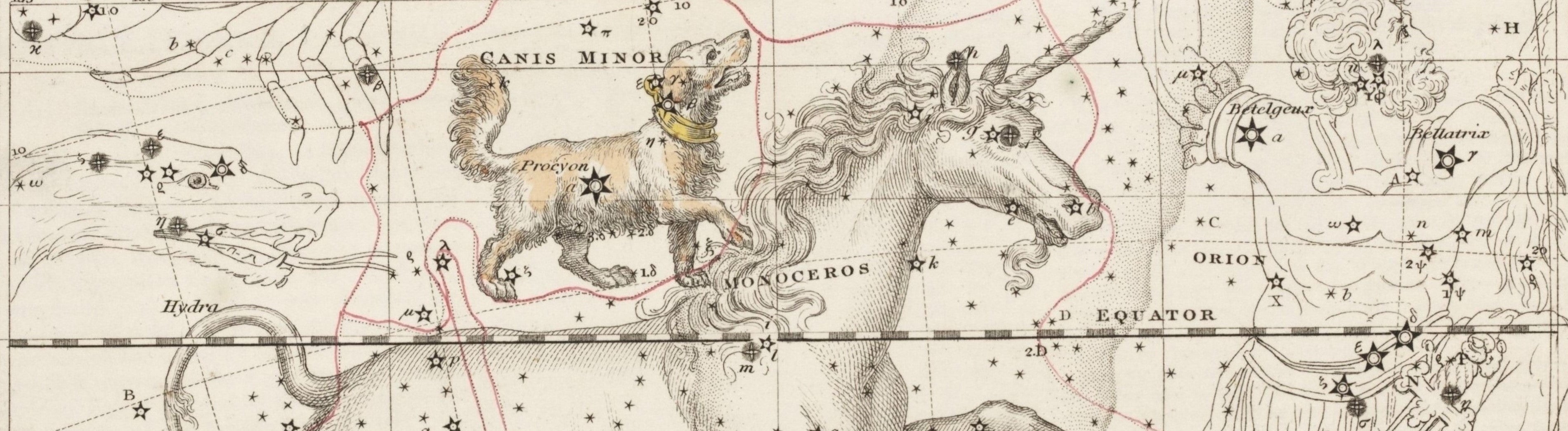 Jamieson, Alexander. A celestial atlas: comprising a systemic display of the heavens in a series of thirty maps. London, 1822, pl. 25.