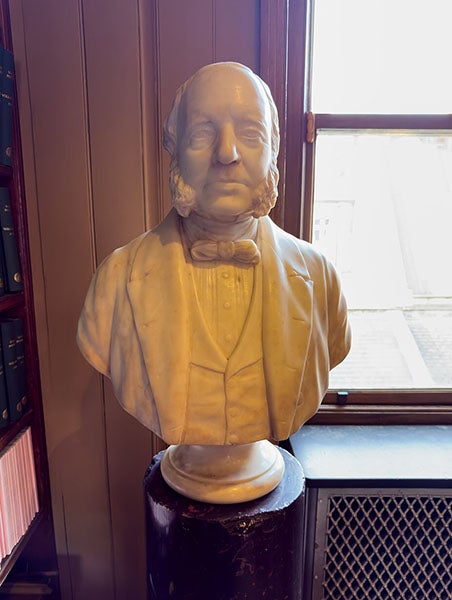 Portrait bust of George Bishop, Royal Astronomical Society, Burlington House, London (Wikimedia commons)