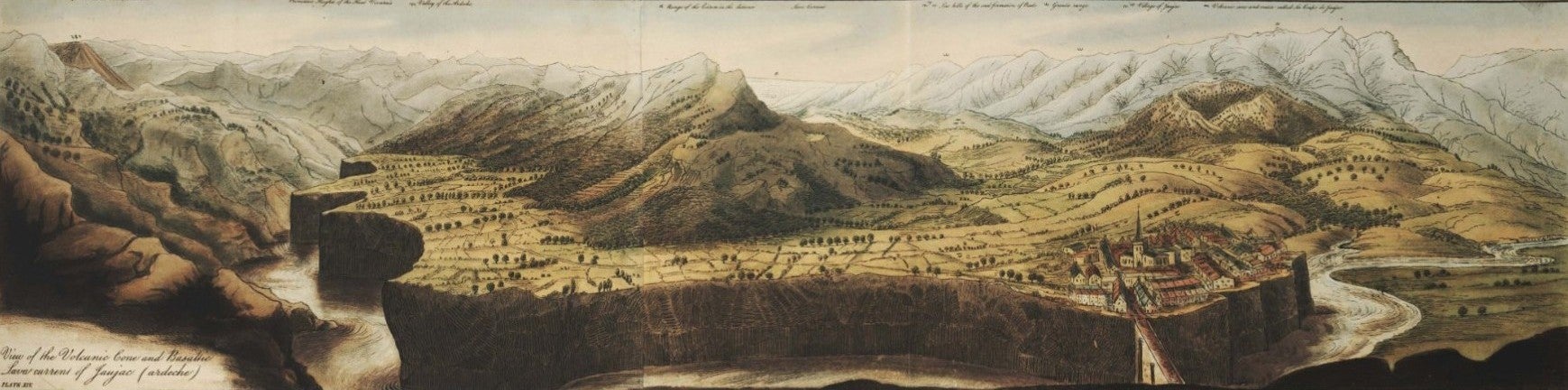 Image source: Scrope, George Poulett (1797-1876). Memoir on the geology of central France; including the volcanic formations of Auvergne, the Velay, and the Vivarais. London: Printed for Longman, Rees, Orme, Brown, and Green, 1827