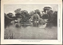 Triceratops family, sculptures by Josef Pallenberg at Tierpark Hagenbeck, Hamburg, Scientific American, vol. 104(14), p. 353, Apr. 8, 1911 (The Linda Hall)