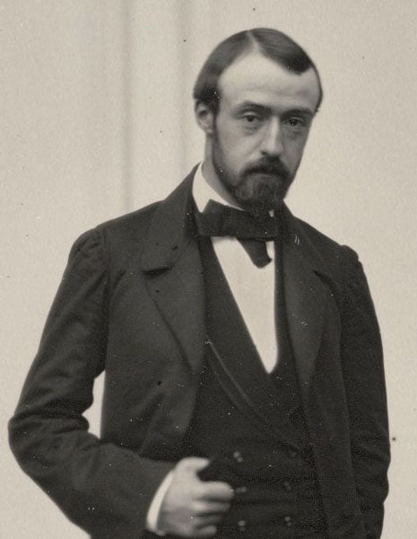 Alexander Agassiz as a younger man, daguerreotype, ca 1865 (Wikimedia commons)