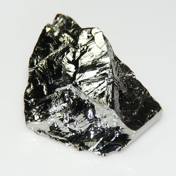 The metal germanium, the 32nd element, atomic weight 72.63, discovered by Clemens Winkler in 1886 (Wikimedia commons)