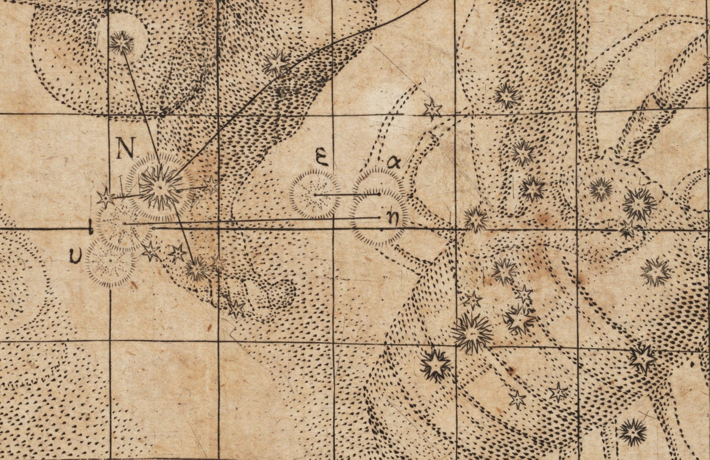 Detail of nova. Image source: Kepler, Johannes. De stella nova in pede Serpentarii. Prague: Typis Pauli Sessii, 1606, pp. 76-77.