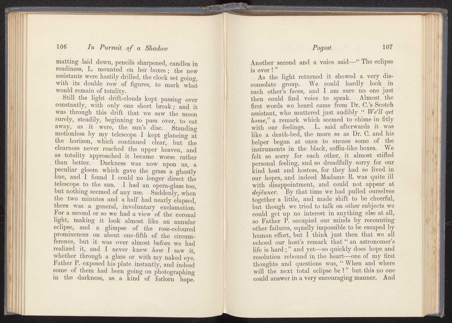 A Lady Astronomer [Elizabeth Brown], In Pursuit of a Shadow. Cirencester: Baily & Woods, [1890s].