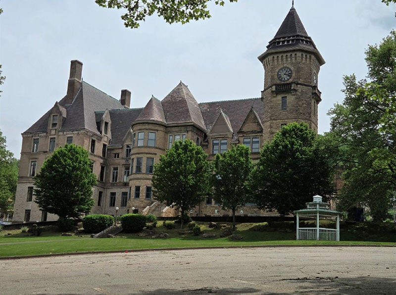 The former General Offices of the Westinghouse Air Brake Company, Wilmerding, Penn., now repurposed as an event space,