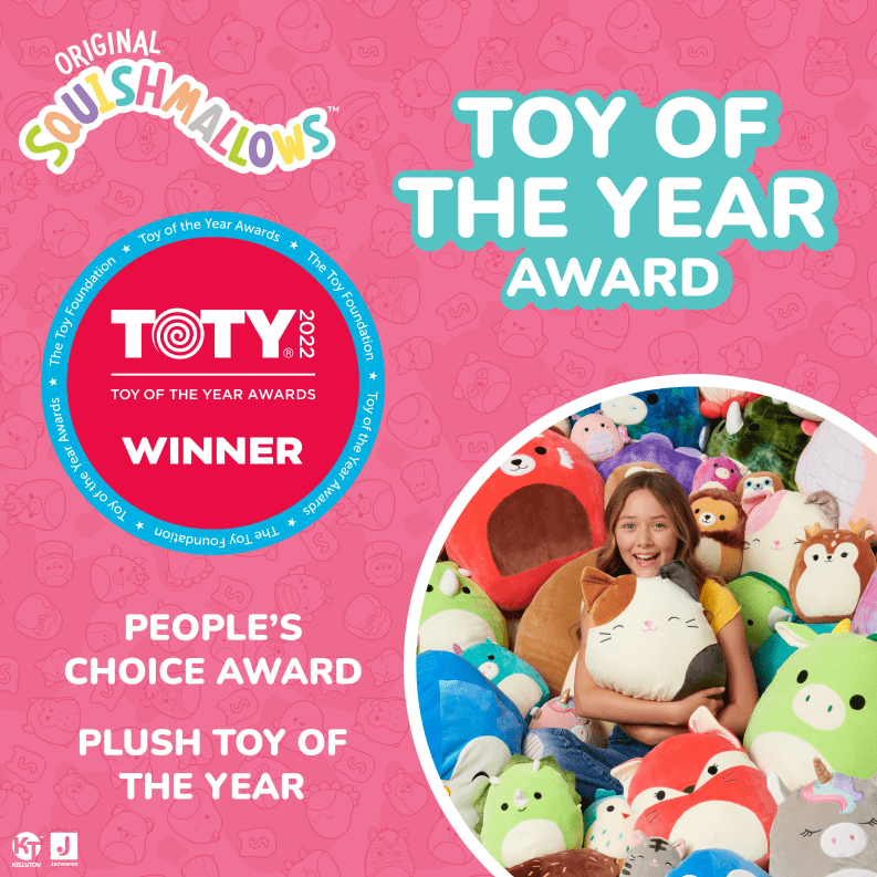 Squishmallows by Jazwares Wins Distinguished "Toy of the Year" Award