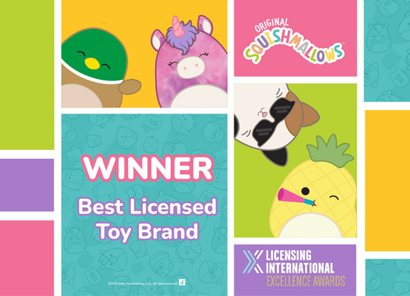Squishmallows Gana el Premio al Mejor Juguete con Licencia en los Premios de Excelencia de Licensing International