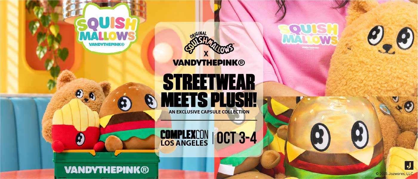 Jazwares and Streetwear Sensation VANDYTHEPINK Collab on New Squishmallows Capsule Collection