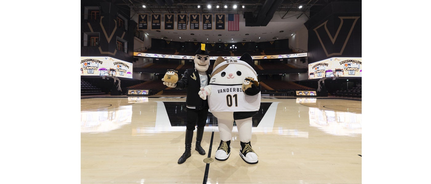 Squishmallows Hit the Court with Vanderbilt University Basketball