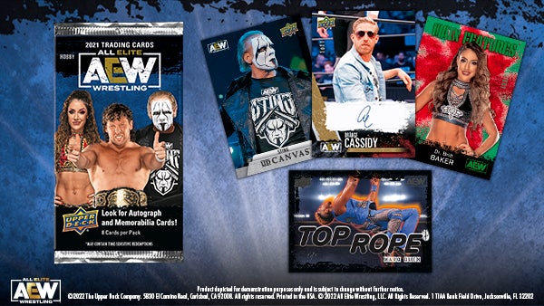 Upper Deck lanza las primeras tarjetas coleccionables oficialmente autorizadas para All Elite Wrestling