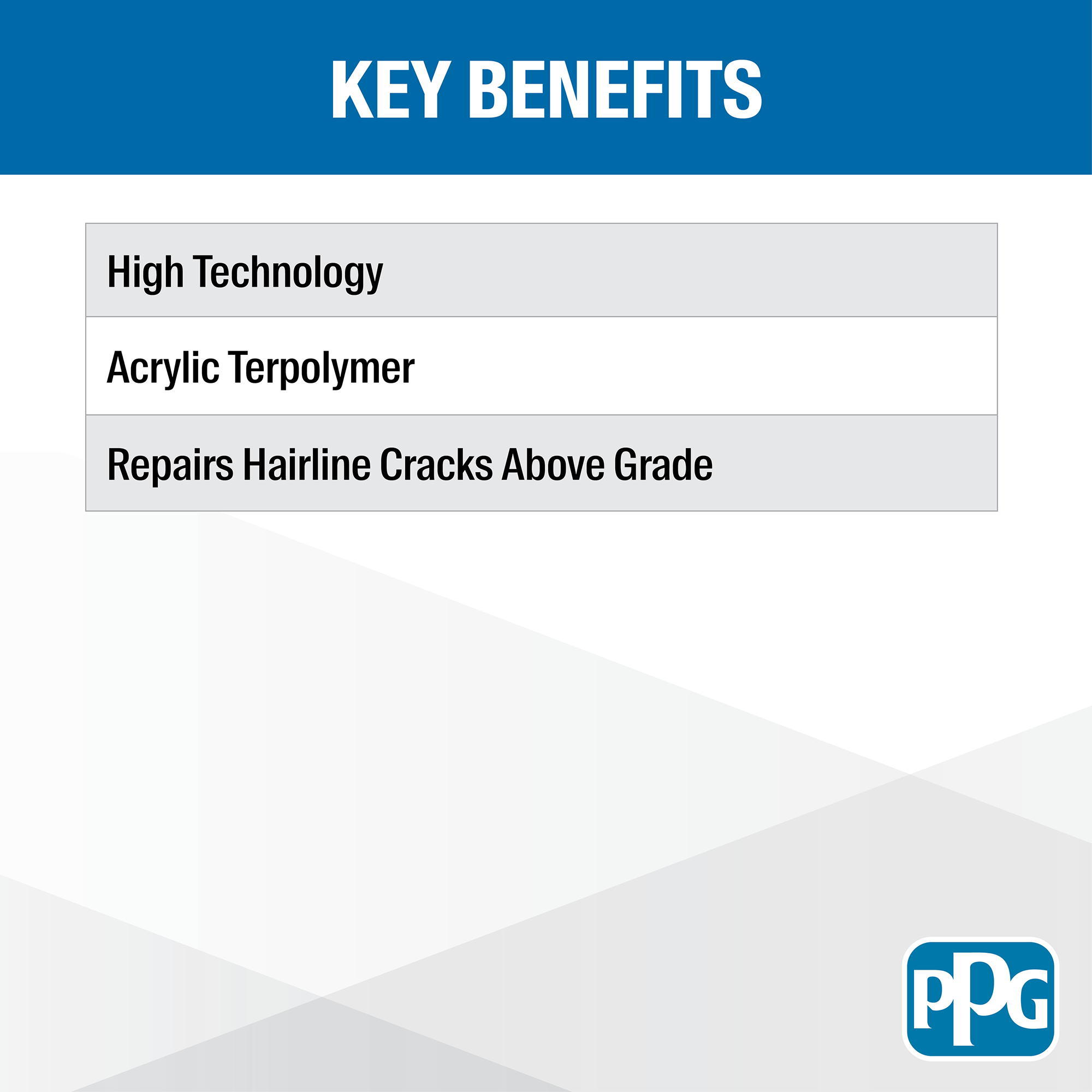 Pitt-Flex Elastomeric Patching Compound Key Benefits