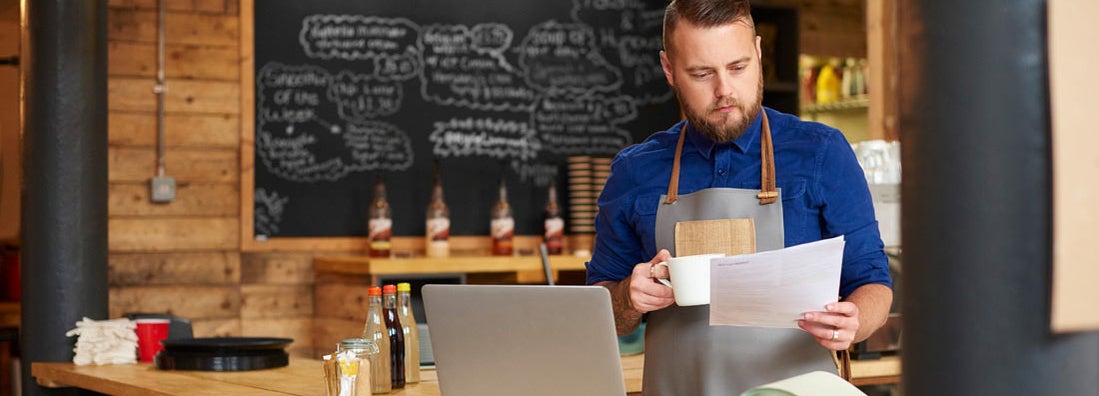 restaurant owner reviewing insurance options