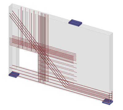 Deep beam with large opening