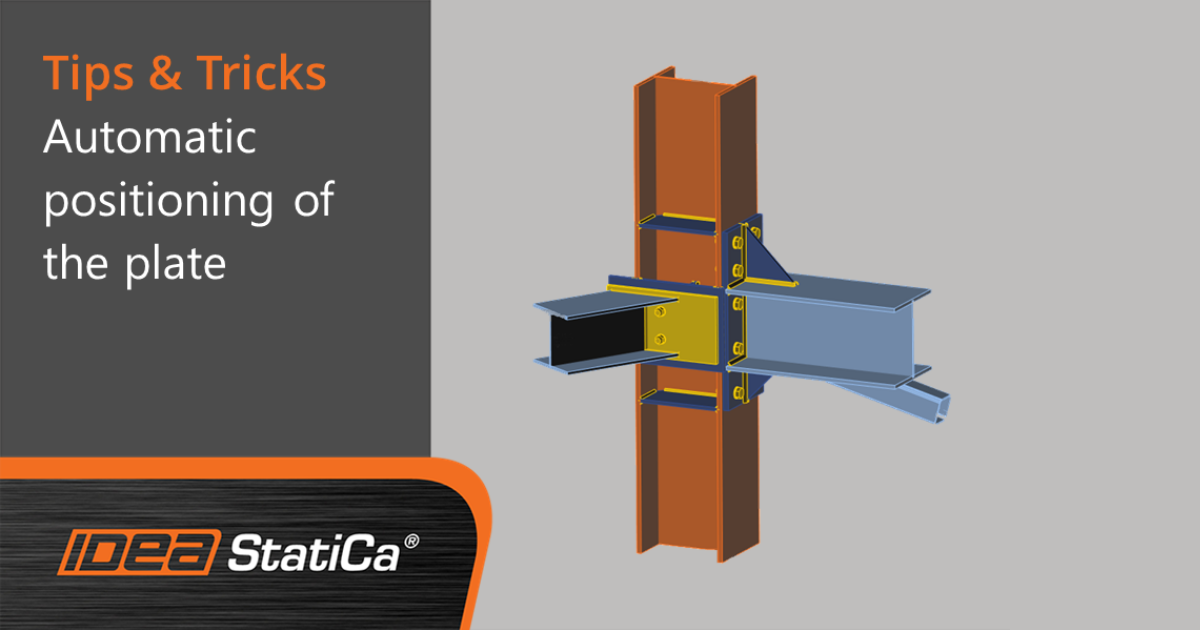 Automatic positioning of plates for steel joints