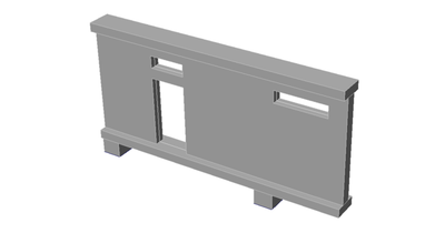 Calculation of the reinforced concrete wall on beams model. Designed according to EN design code. IDEA StatiCa Detail. 