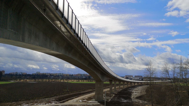 The overpass over Mze river on the city bypass, Pilsen