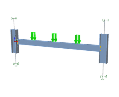 Steel transverse beam