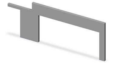 This analysis focuses on the load-bearing wall with the window opening in the façade and the cantilever. The wall is designed to support the loads transmitted from the roof, which highlights the importance of structural integrity in this configuration. Code-check calculation according to EN code in IDEA StatiCa Detail.