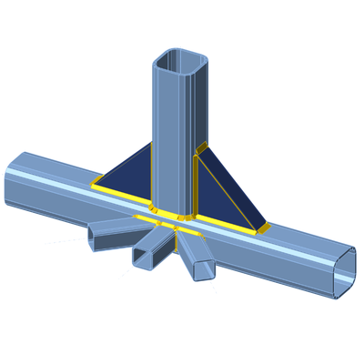 3D truss chord made of HSS profiles