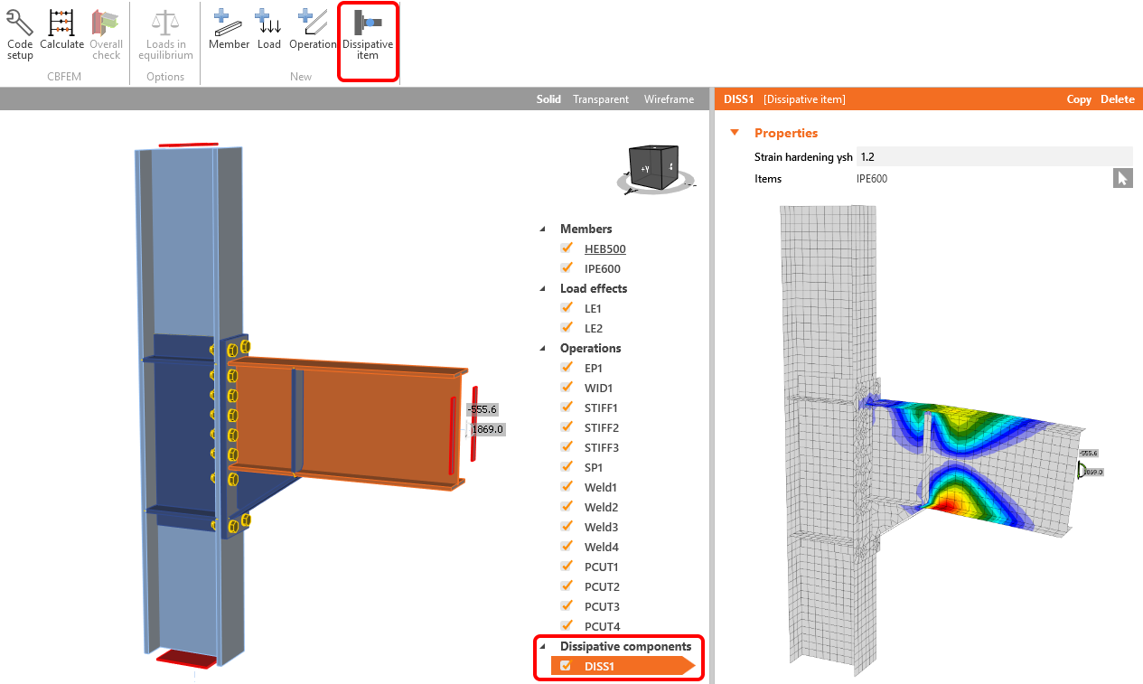 Kapazitätsbemessung – seismische Analyse in IDEA StatiCa Connection