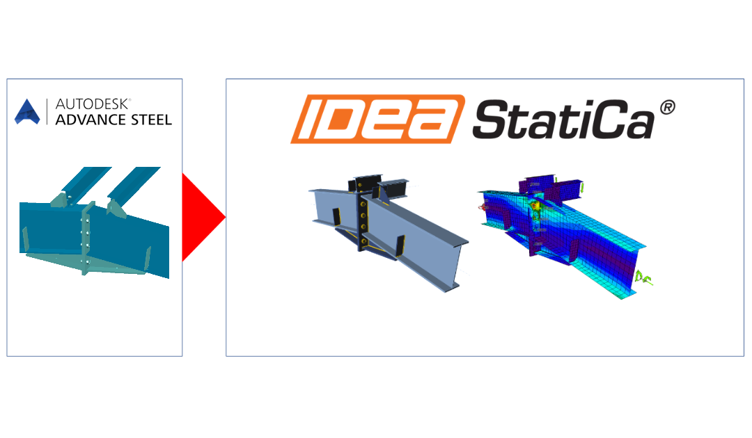 Export of a steel joint from Advance Steel to IDEA StatiCa