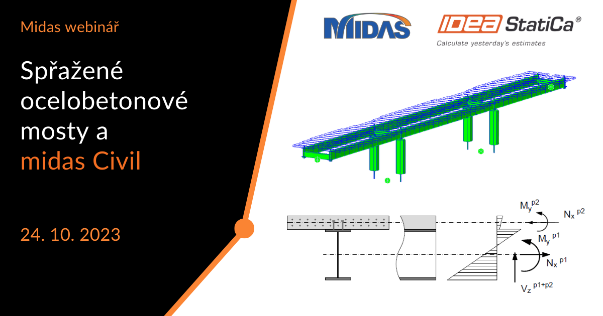 Spřažené ocelobetonové mosty a midas Civil