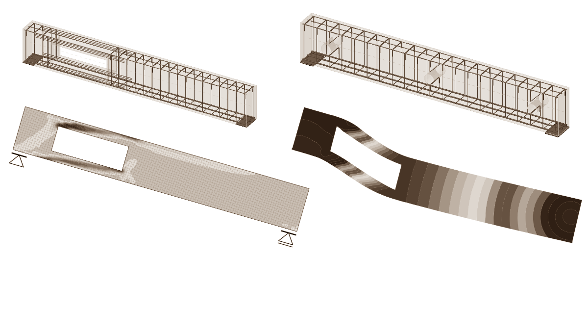 Moderne Konstruktion vs. Öffnungen in Trägern