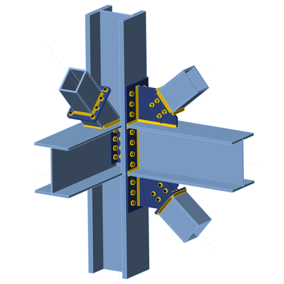 Bi-axial bracing connection