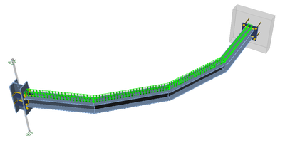 Segmental steel beam