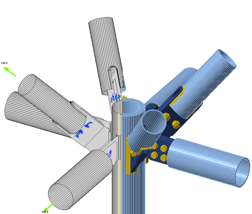 3D-s üreges zártszelvényű kapcsolatok