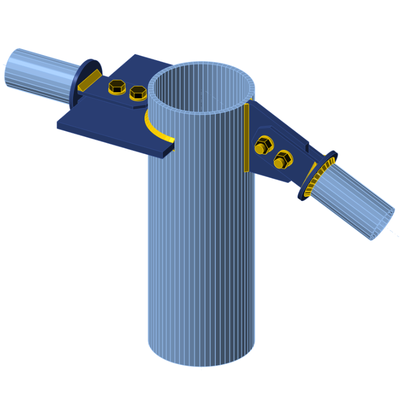 Tube with connecting plates