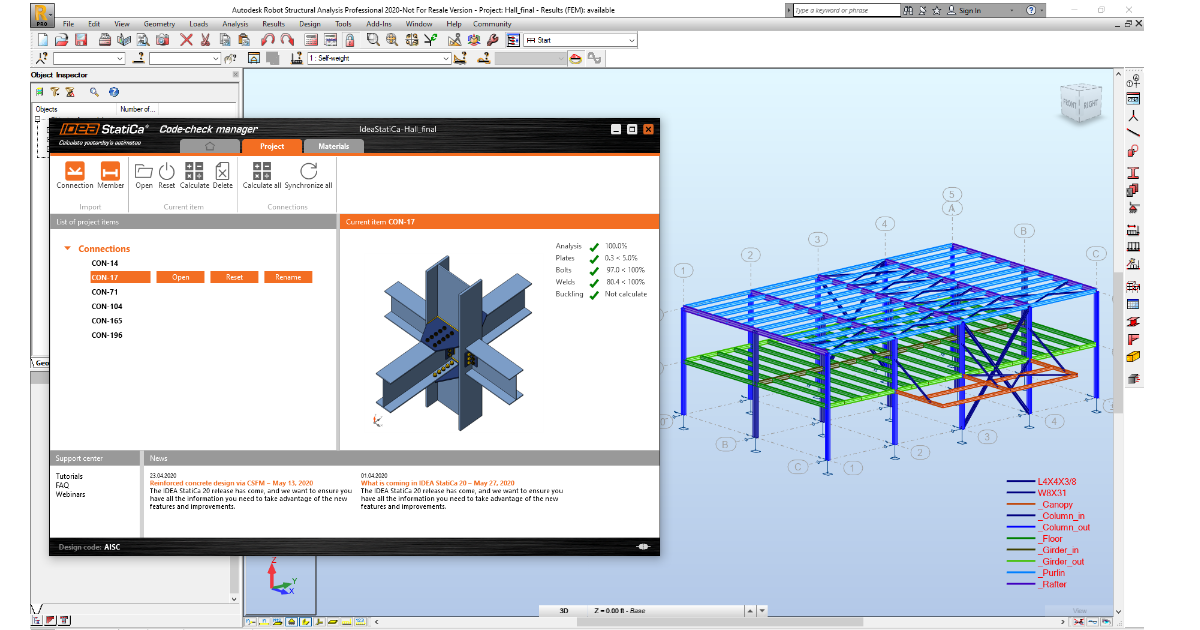 Streamlining connection design workflows between detailers and engineers