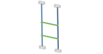 Sheeting rails structure