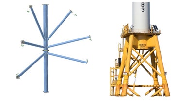 Offshore oil&gas platform column