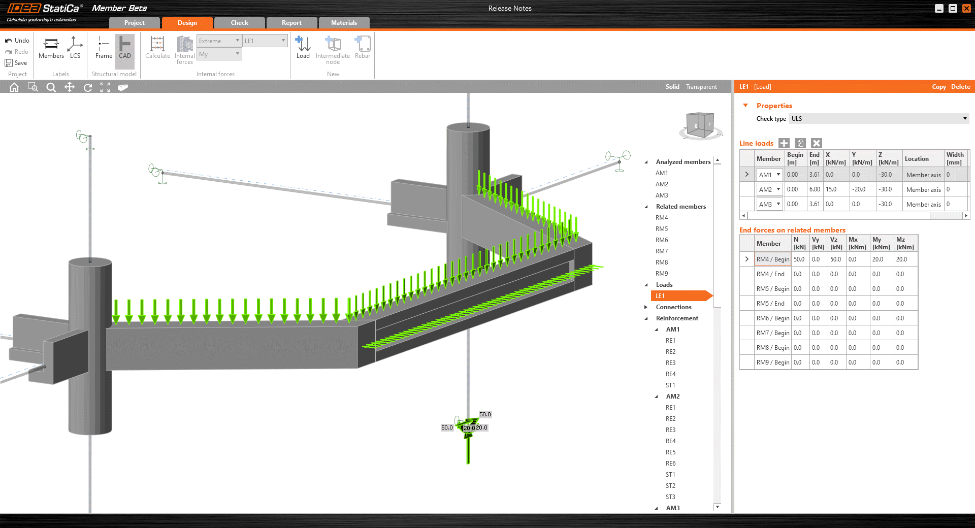 New app for concrete critical member analysis