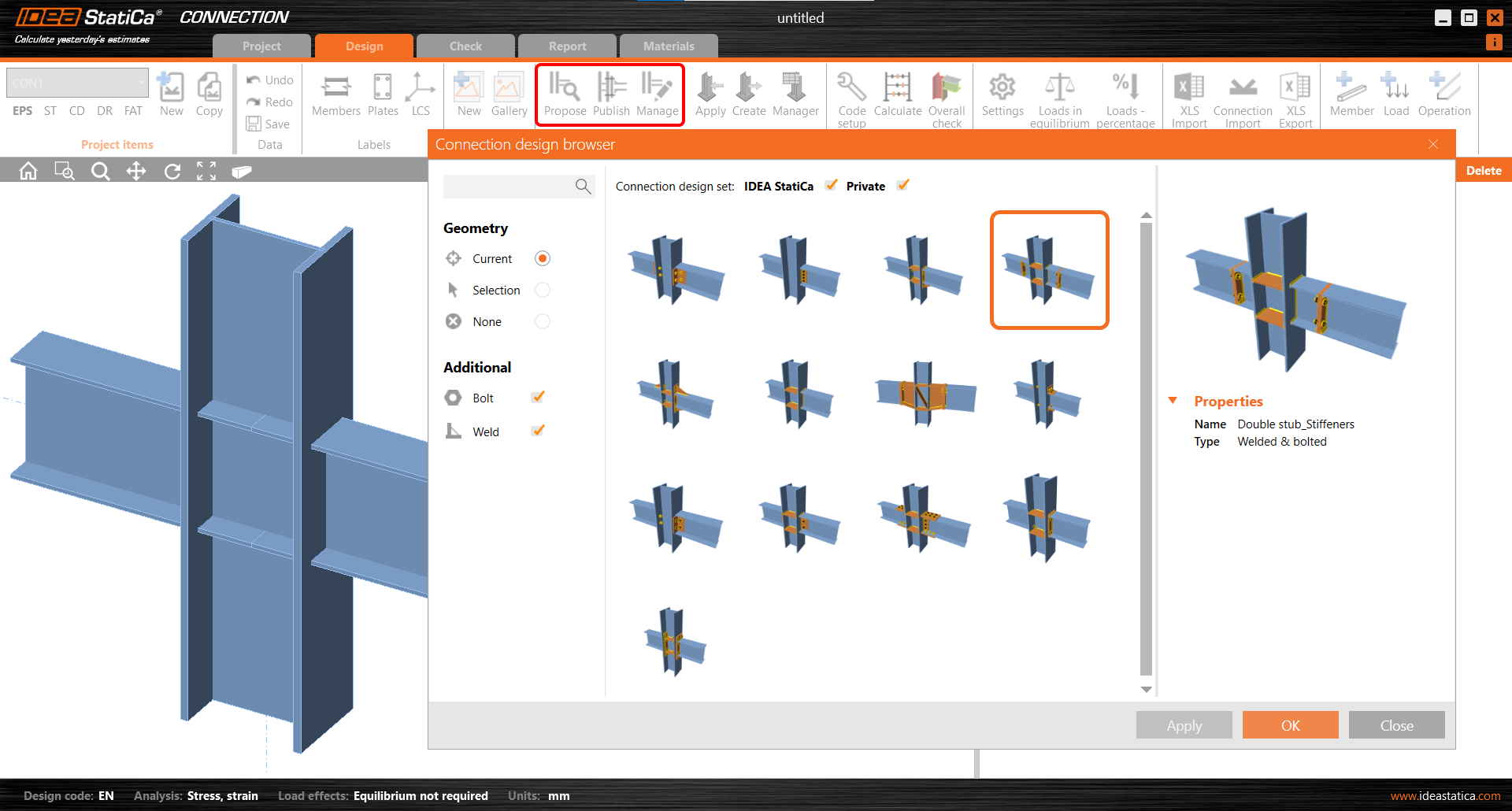 Evolution der Verbindungsbemessung Teil 1 – Connection Browser