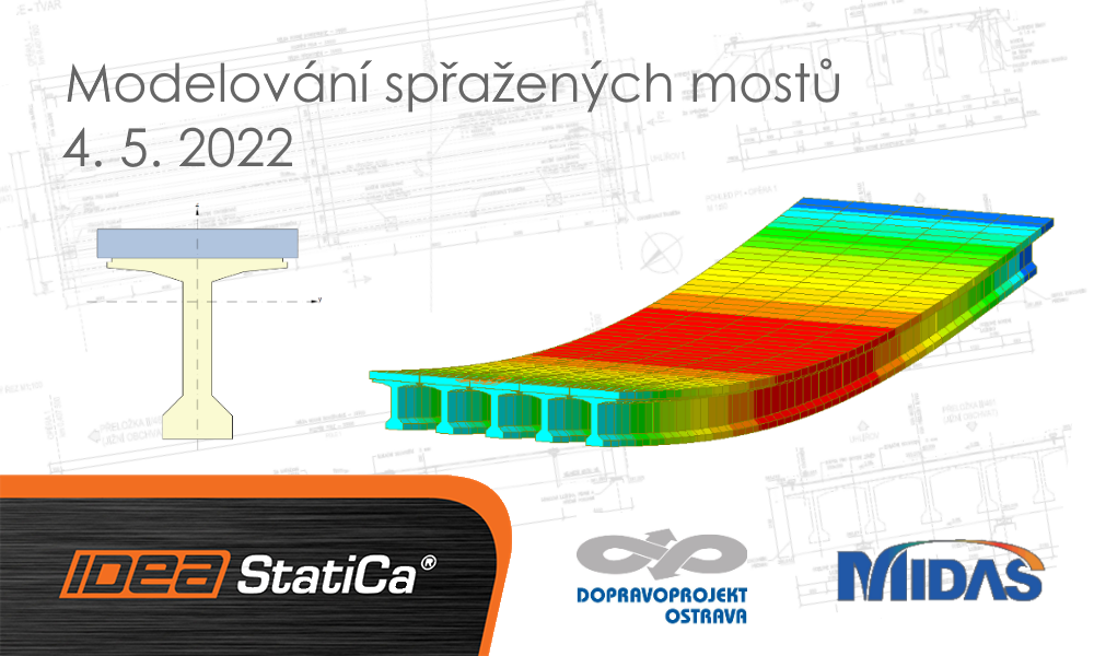 Modelování spřažených mostů v midas Civil