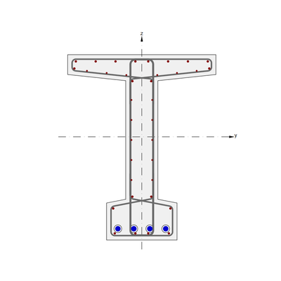 Prestressed T-section in IDEA StatiCa
