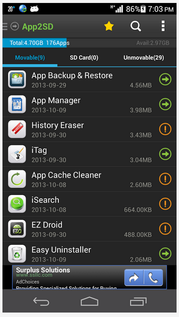 App2SD Screenshot