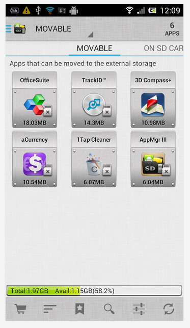 App 2 SD Screenshot