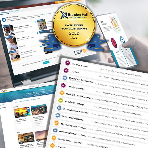 screen captures of award-winning content in DDI's Leadership Development MultiLevel Subscription. ?auto=format&q=75