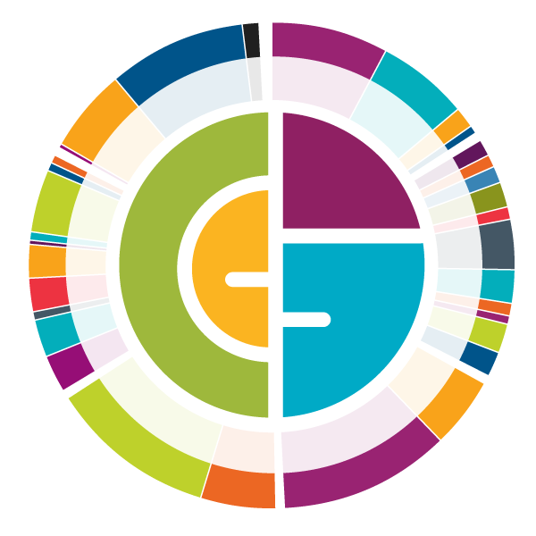 data graphic of the DDI Global Leadership Forecast logo with slices of a multicolor pie chart in the background to show how expansive DDI's leadership research is, featuring data from leaders at organizations around the globe, from all major industry sectors?fm=webp&q=75