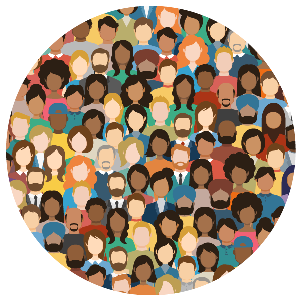 circle illustration of many diverse business professionals' heads?auto=format&q=75