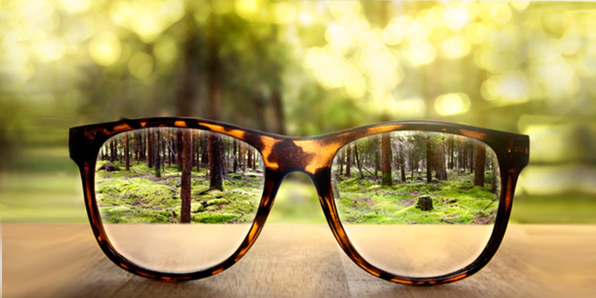 Clear vision, as shown with the glasses, is vital for strategic leaders