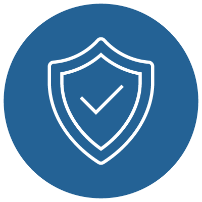 icon of a shield shows that learning content must be designed to be trusted