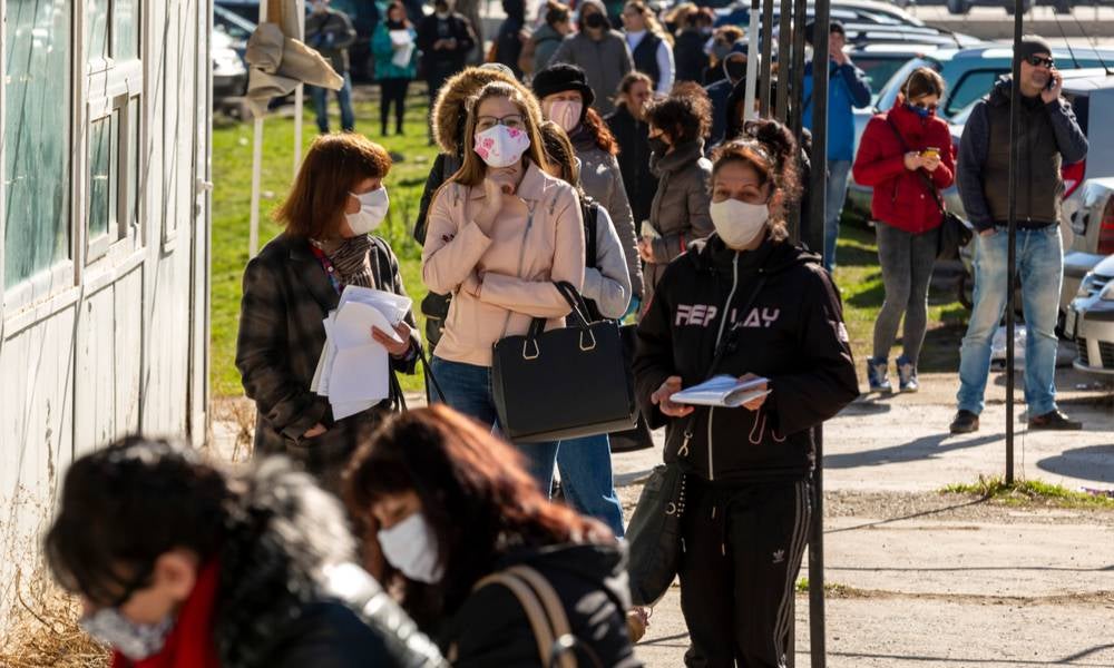People line up for welfare unemployment JobSeeker.jpeg