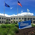 Image of Elanco's headquaters sign outside
