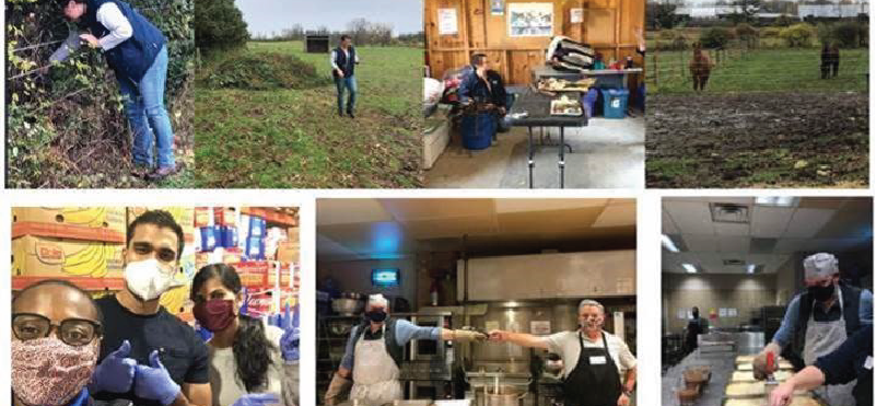 A collage of Elanco employees volunteering for GDOP