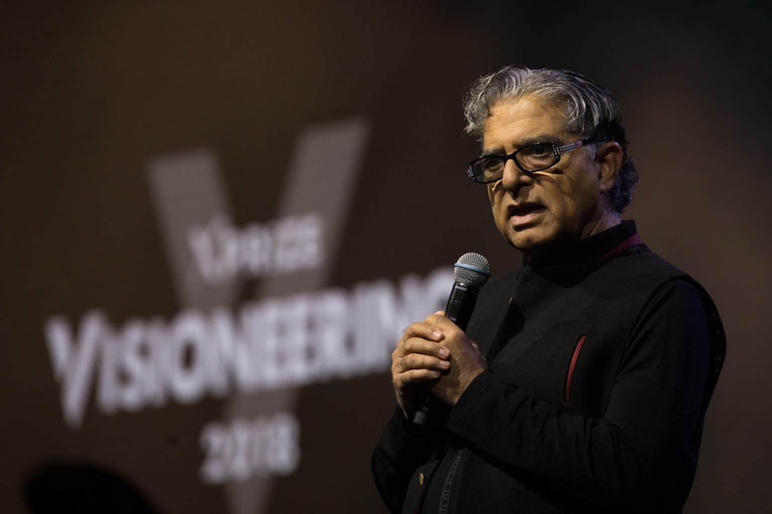 Deepak Chopra on stage