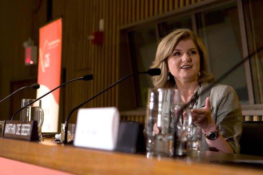 Arianna Huffington on stage